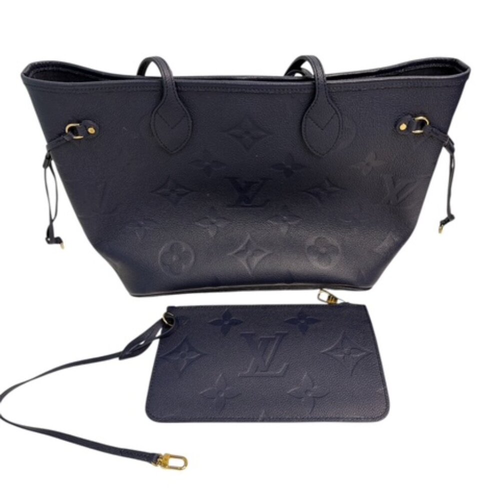 Louis Vuitton Neverfull MM Monogram Empreinte Leather Tote Bag
